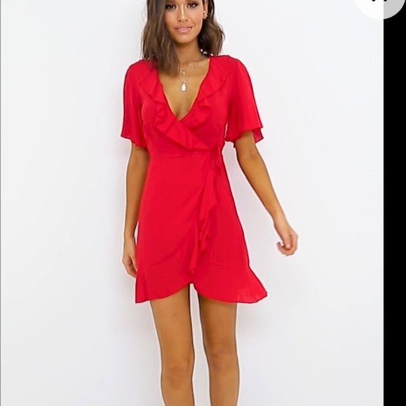 lucy paris wrap dress
